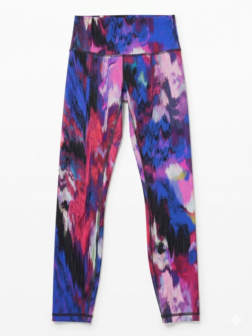 Lululemon Wunder Train High-Rise Crop 24" Digital Current Pink Multi Size 6